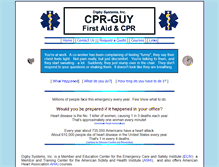 Tablet Screenshot of cpr-guy.com